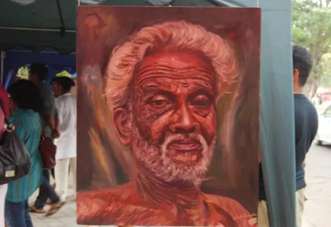 A portrait of an elderly man with a long beard, showcasing his wise expression and intricate facial details.