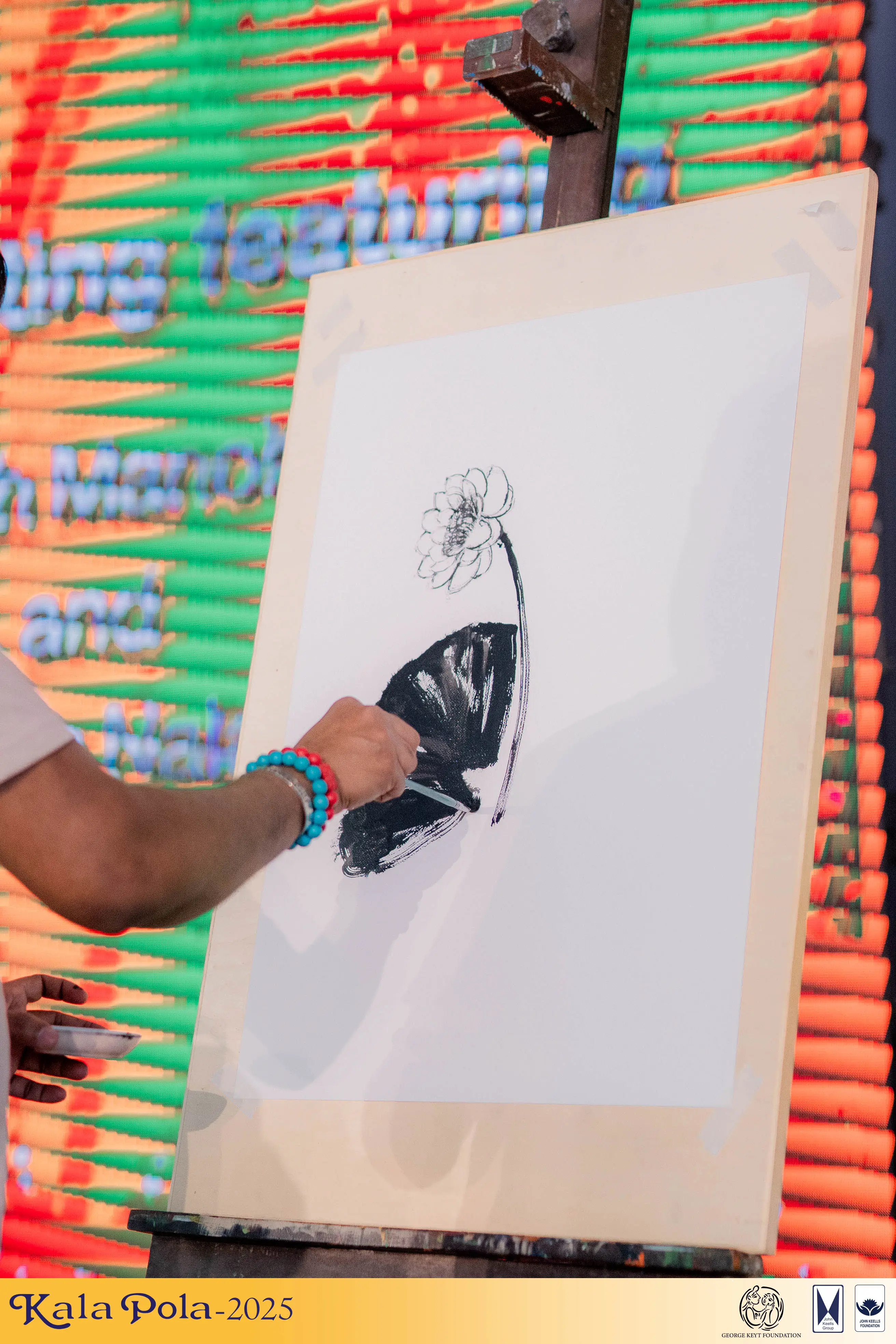 A collective of performers showcasing their skills on stage, entertaining an enthusiastic audience at a special event.